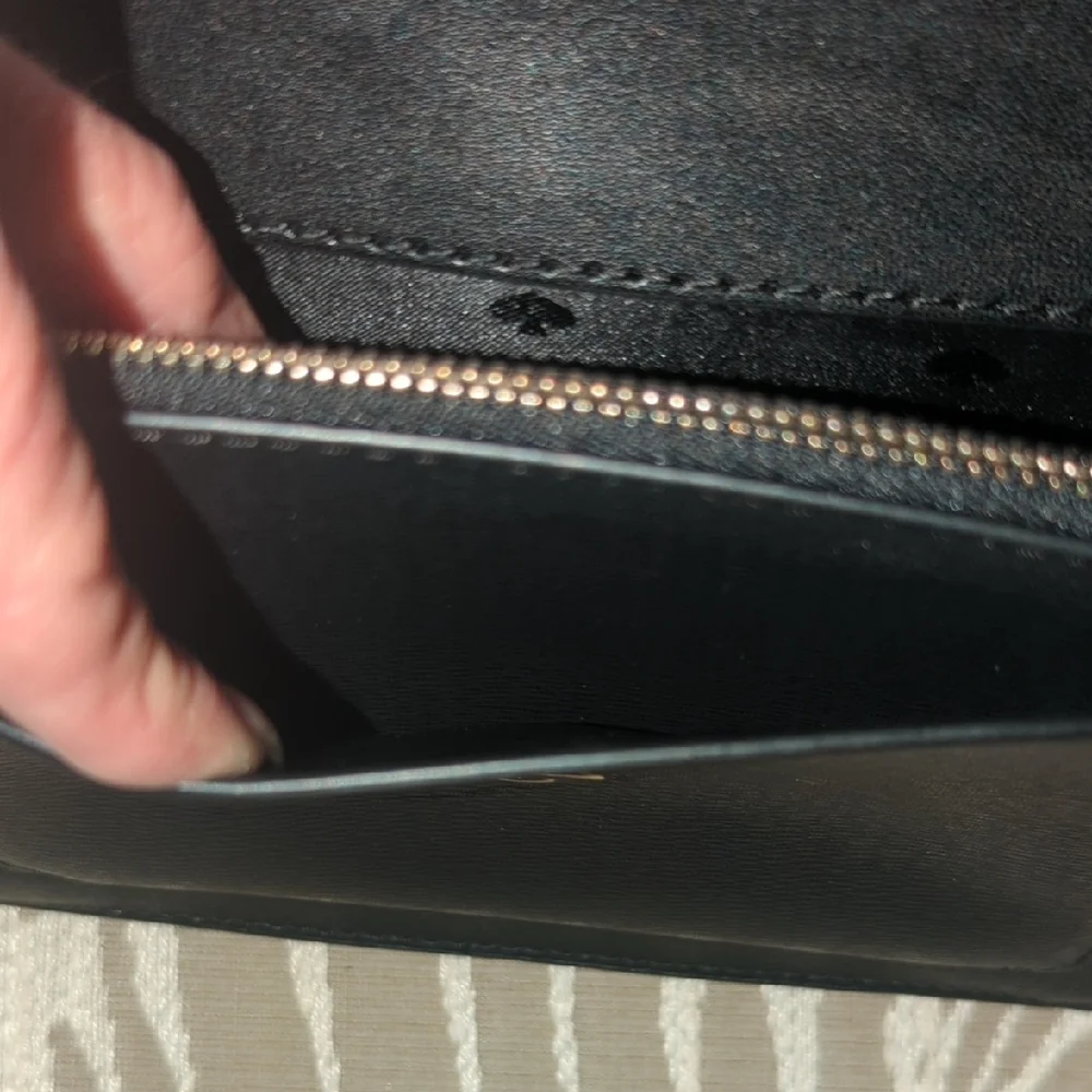kate spade Black Crossbody with Leopard Print Flap